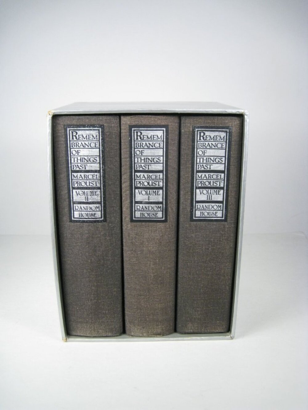 Remembrance Of Things Past Marcel Proust 3 Volume Set Random House